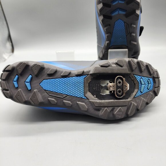 Shimano ME3 MTB Cycling Shoes Gray Blue SPD Size 40 EU Men's Clipless - Picture 9 of 12